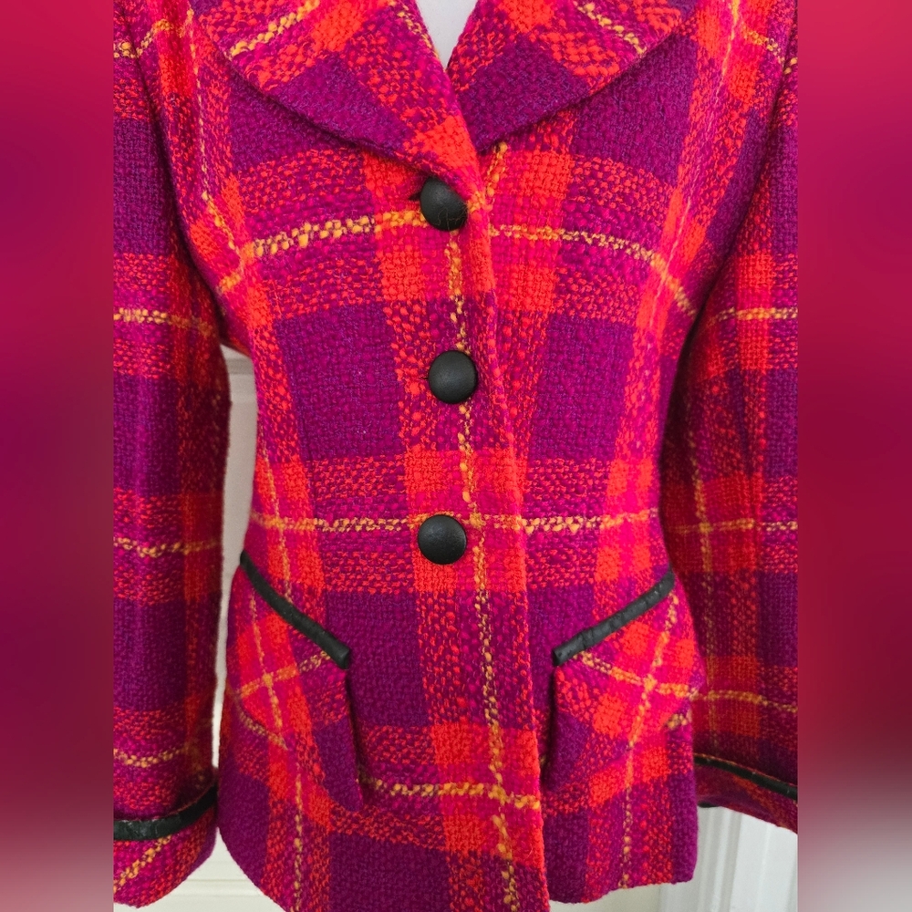Womenstyl Nouvelle Couture Plaid Tailored Jacket - Picture 2 of 14